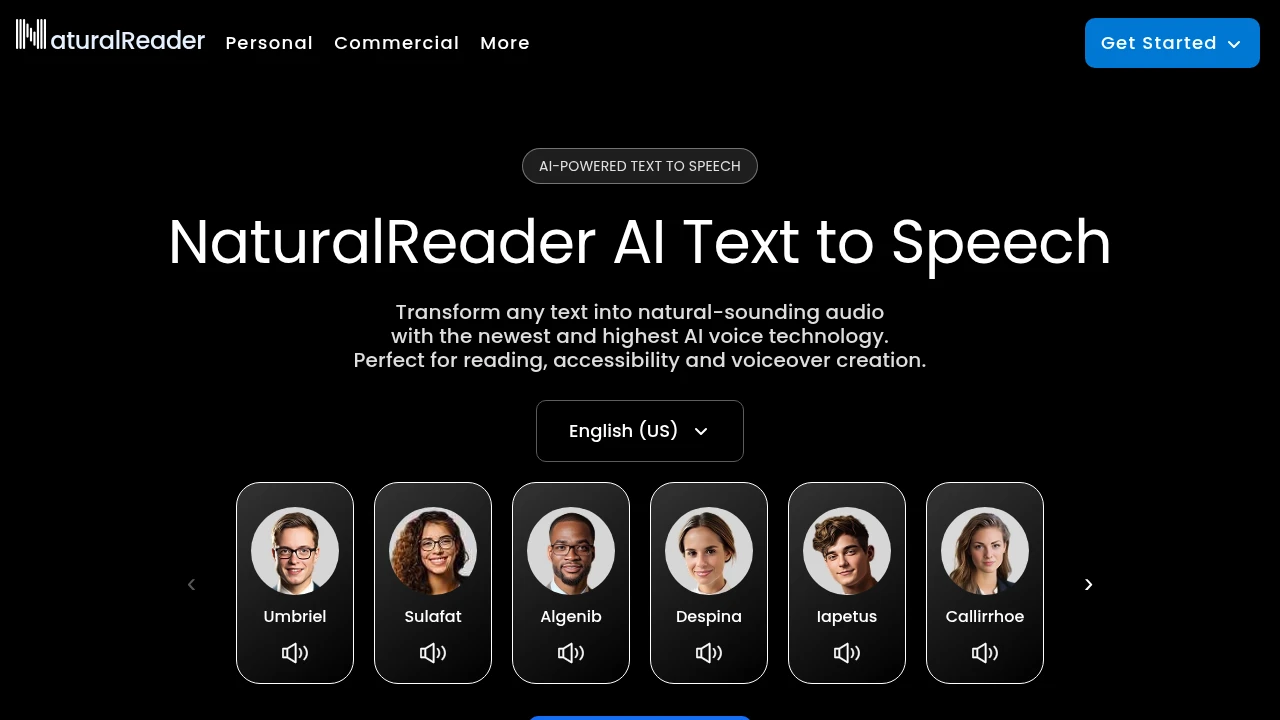 NaturalReader Screenshot