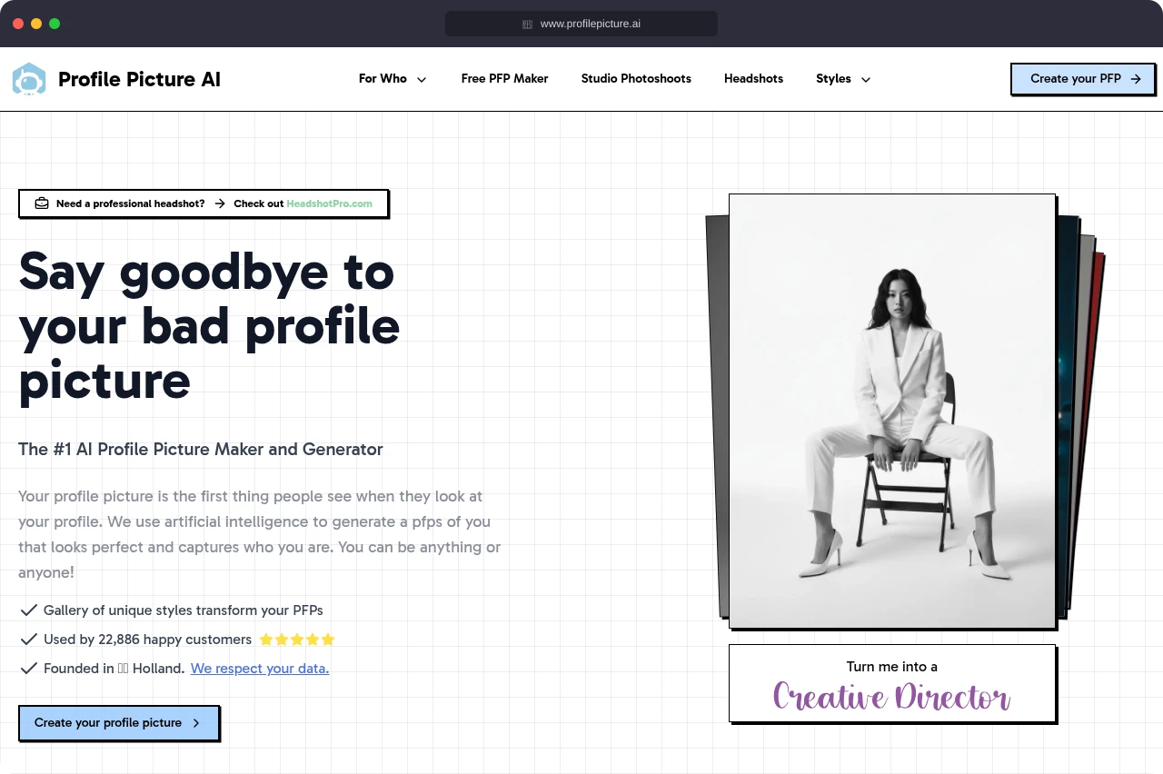 ProfilePicture.ai Screenshot